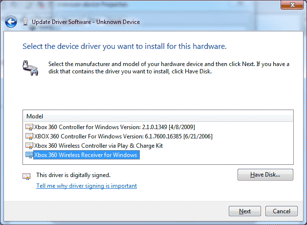 Microsoft common class controller driver windows 10